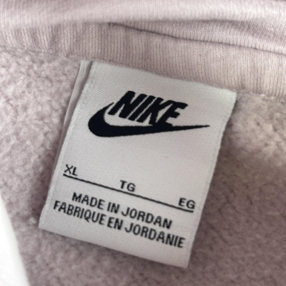 Nike Hoodie Womens XL Purple‎ Phoenix Fleece Cropped Boxy Pullover Sweatshirt - Picture 4 of 14